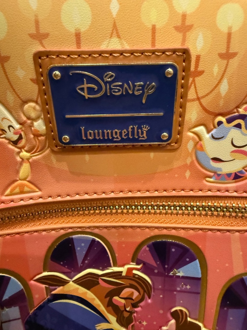 Loungefly Disney Beauty and the Beast Chibi Ballroom Mini Backpack — Used Once - Picture 6 of 15